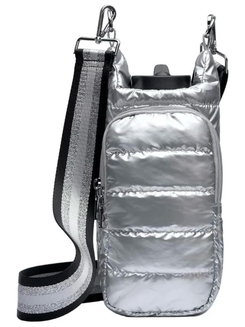 WanderFull Crossbody HydroBag Stylish Puffer Tote for Water Bottle